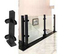 Palo ringhiera in vetro in acciaio inox, 61-119 cm, kit per balaustra in vetro con morsetto per scale interne/esterne, durevole Poteau Garde-Corps per la sicurezza