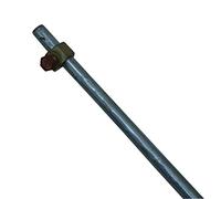 Palo rotondo, 100 cm, con viti (3 pezzi)