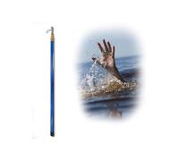Palo Salvataggio Professionale Piscina Gancio Sicurezza, Attrezzatura Salvataggio Fibra Vetro Ponti/parchi Acquatici, Gancio Sicurezza Estensibile Piscina(4ft-14.7ft)