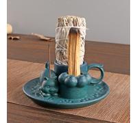 Palo Santo Porta di incenso in ceramica per sala da pranzo di meditazione