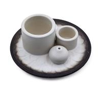 Palo Santo Stick E Supporto Per Incenso Mandala Bianco E Grigio