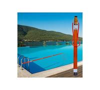 Palo Sicurezza Telescopico Piscina Corda, Pali Salvataggio Acqua Nuotatori Difficoltà, Attrezzatura Speciale Salvataggio Caso Emergenza Riflettore Luminoso(21.3ft)