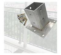 palo staffe base supporto Kit Per Pergola Con Base In Cemento Robusto, Basi Di Ancoraggio Flangiate Diametro 4 8 10 12 15 20 Cm, Base In Acciaio Inossidabile Per(5 X 8cm/2 x 3.1in)