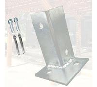 palo staffe base supporto Robusta Staffa Di Ancoraggio In Acciaio Inossidabile, Pattino Per Recinzione Imbullonata Per Carichi Pesanti Per Segnali Stradali(10pcs)