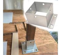 palo staffe base supporto Staffa Per Palo Da Terrazza, Diametro 4, 8, 10, 15, 20 Cm, Ancoraggio Per Base Palo In Acciaio Inossidabile 304 Robusto Per Recinzione(5 X 8cm/2 x 3.1in)