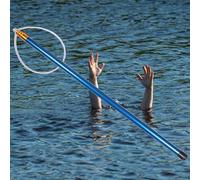 Palo telescopico di salvataggio per la sicurezza in acqua, asta regolabile in fibra di vetro per la prevenzione dell'annegamento in piscine e aree balneari