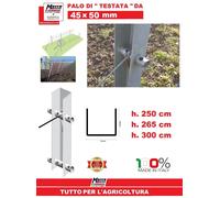 PALO TESTATA 50X45 PALI VIGNETO RECINZIONE ACCIAIO ZINCATO CEMENTO CORDA TUTORI