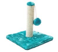 Palo tiragraffi sisal, giocattolo palla, 27 x 25 x 25 cm, turchese