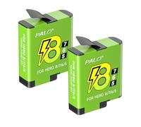 Palogreen 2 batterie 1800mAh per Go pro Hero 8/7/6/5 Black - 3,85 V/Li-Ion di ricambio compatibile con Go Pro Hero 8 7 6 5 Black, AHDBT801, AHDBT-701, AHDBT-501, AABAT-001