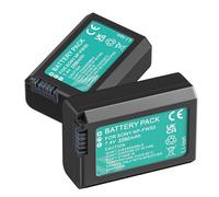 Palogreen 2 Batterie NP-FW50 2250 mAh Ricaricabili per Sony Alpha A6300, A6000, A7s, A7, A7s II, A7r II, A3000, A5100, A5000, A7 R, NEX-7 NEX-6 NEX-F3 NEX-3 Nex-5
