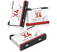 Palogreen 3Pcs Insta 360 X4 Batteria al Litio da 2600 mAh ad Alta Capacità, compatibile con la Fotocamera Insta360 X4 per sessioni di Registrazione più Lunghe