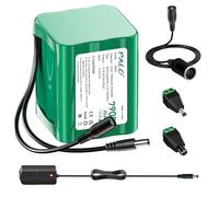 Palogreen 7900mAh/12,6V DC Batteria per dispositivi da 12V, Batteria per strisce LED, Videocamere, Radio, Fotocamere, Lettore MP3, Router, DIY Sostituzione