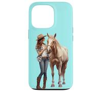 Palomino Cavallo e Cowgirl Occidentale Equestre Country Pony Custodia per iPhone 13 Pro