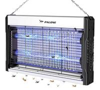 PALONE Lampada Antizanzare, 3200V USB Zanzariera Elettrica, 2 UV LED Lampada Zanzare Protezione al Tatto con Catena und Vassoio per l'uso in interni e nel patio