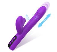 Paloqueth Thrusting & Suction Dual Vibrator Purple