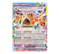 Palossand ex 091/191 Carta Pokemon ultra rara | Carte Pokémon rare | Pokémon EX | Scintille crescenti | Pokemon Scarlatto e Viola | Autenticato Titan Cards