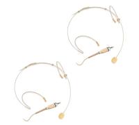 PALPEAL 3.5MM Stereo vite Lock Headset micorphone per Sennheiser bodypack (doppio microfono auricolare)