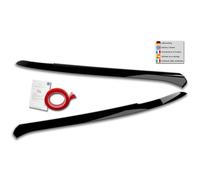 Palpebre fari compatibile con Volkswagen T-Roc (A1) 2017-2021 (ABS Nero Lucido)