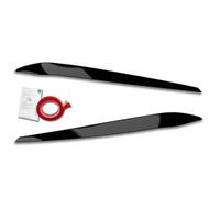 Palpebre fari compatibile con Volkswagen Touran (5T) 2015- (LED) (ABS Nero Lucido)