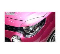 Palpebre fari RDX per Renault Twingo II Facelift 2012-2014 (ABS), Sinistra e Destra, Nero non verniciato