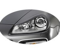 Palpebre faro per Porsche Cayenne 957 2007-2010 v2 ABS lucido