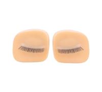 Palpebre in silicone per pratica di estensione delle ciglia, strumento di allenamento per parrucchiere domestico, salone di ciglia, pratica di trucco, morbido al tatto, palpebre sostituite - sinistra