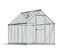 Palram Canopia - Serra Mythos Con Pareti Doppie in Policarbonato e Alluminio Incluso Fondamenta in Acciaio (6x10, Argento)