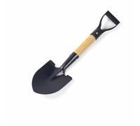 Palsmoother da Giardinaggio Badile Trapiantatore in Acciaio Manganese con Manico in Legno Riduce l'Affaticamento E Aumenta La Leva Adatta a Orticoltura Domestica, 35CM, Mini Pointed