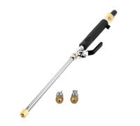 Palsmoother Idropulitrice Ad Alta Pressione Pistola Lavaggio Auto Ugello Multifunzione Regolabile Tubo in Alluminio Parti in Ottone Flusso Focalizzato E, Black