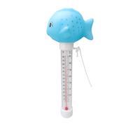 Palsmoother Termometro Galleggiante Piscina Termometro Vasca da Bagno Termometro Animale Cartone Funzione Durevole Materiale PVC Adatto a Bambini Piscine Spa PARC, Blu