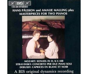 Palssonmalling Masterpieces for 2 Pianos (Palsson, Malling) (CD) Album