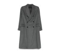 Paltò - Cappotto Grigio a Righe Doppio Petto - - Coats - Donna - Grigio - XL