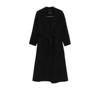 Paltò - Cappotto Nero in Lana con Cintura - - Coats - Donna - Nero - XL