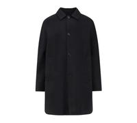 Paltò - Cappotto nero in misto lana con trapunta - - Coats - Uomo - Nero - L