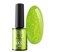 PALU - Base ibrida colorata 2 in 1 per unghie - Nail Art - Semitrasparente, consistenza media, facile da applicare, durata fino a 3 settimane, UV/LED - 11 g - Jelly Base Lime
