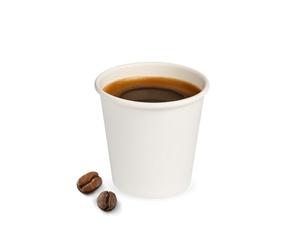 Palucart 100 bicchieri in carta per caffe 75ml colore BIANCO biodegradabili cartoncino
