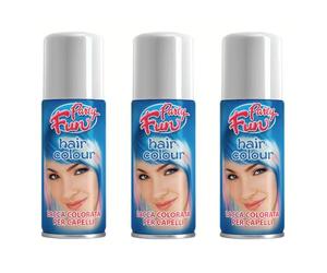 Palucart 3 bombolette spray colore capelli temporaneo colore bianco colora i tuoi capelli per feste party bambini e ragazzi lacca colorata effetto vecchietto