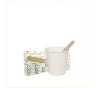 Palucart 500 Bicchieri in Carta per Caffe Bicchierini 75ml Colore Bianco 3 oz biodegradabili cartoncino per Bevande Calde Cappuccino caffè + 500 Palette in Legno di Betulla