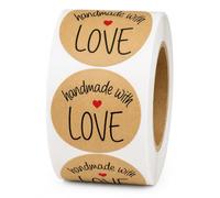 Palucart 500 etichette adesive hand made with love - M