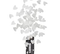 Palucart 6 sparacoriandoli Cuori Bianchi Matrimonio spara coriandoli Sposa Sposo 40cm Cannone sparacoriandoli per Feste