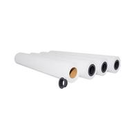 Palucart® Carta Plotter 61 cm x 50 m 90 gr mq Cartone da 4 Rotolo Plotter - M
