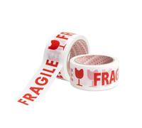 Palucart nastro adesivo fragile 6 pezzi nastro fragile imballo pacchi 50x66 mt per imballaggio