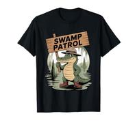 Palude Patrol Ranger Alligatore Cartoon Avventura Maglietta