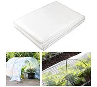 PALUDO 2 x 6M Telo di Ricambio in Polietilene Trasparente per Serre, Foglio di Ricambio in PVC per Serra Extra Spesso, Copertura Serra per Protezione delle Piante da Giardino (250Mu / 1000G)