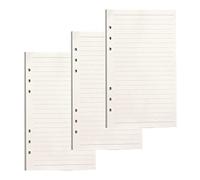 PALUDO 3 Confezioni di Ricarica A6, 135 Fogli a Righe Con 6 Fori, per Appunti, Agende, Planner, Diari, Schizzi