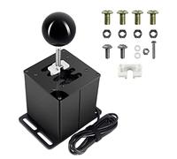 PALUMMA Cambio USB per gioco di corse, simulatore USB 6/7+R Racing Games H Gear Shifter per Logitech G29/G27/G25/G920 Thrustmaster T300RS/GT volante (7+R (nero)