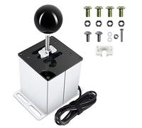 Palumma Cambio USB per gioco di corse, USB Simulatore Shifter 6+R Racing Games H Gear Shifter per Logitech G29/G27/G25/G920 Thrustmaster T300RS/GT Volante (bianco)