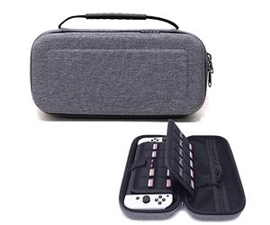 Palumma Custodia da trasporto compatibile con Nintendo Switch OLED Game Console Case per grande spazio di archiviazione per slot per carte di gioco e altri accessori