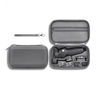 PALUMMA Custodia in pelle PU Borsa a tracolla portatile per DJI Osmo Mobile 7P/7 Hard Travel Storage, grigio, Custodia rigida portatile