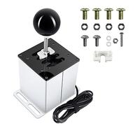 Palumma Shifter USB Gear Shifter, PC USB Simulation Game H Gear Shifter for Logitech G29 G27 G25 G920, for T300RS/GT Steering Wheel (7R/White)